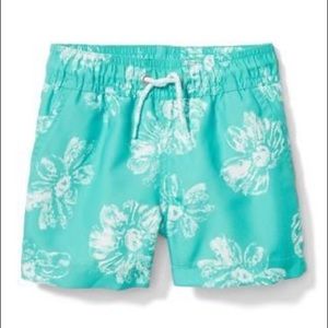 Janie and Jack Hibiscus Swim Trunk, 5